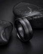 Black Plated Band Ring Stainless Steel Circle Premium Quality Men’s Ring 50236