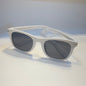 BD White Frame Black Shade Unisex Sunglass B2202 60 25-143