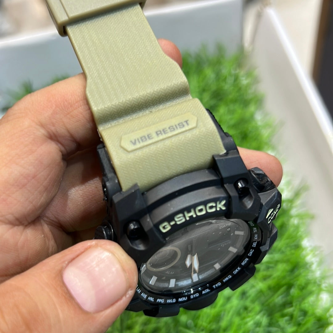 Khakhi Beige Black Mud Water Resistant Sports Watch with Original Box 500508