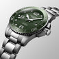Nol Silver Chain Green Dial Man Watch