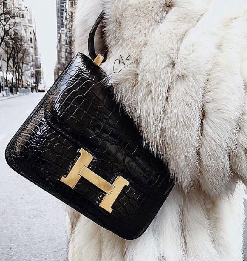 Black H Sling Side Bag