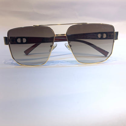 OID Gold Frame Gold Shade Unisex Branded Sunglasses 10471 5619 145
