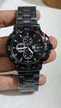 GAT Black Chain Black Copper Dial Chrono Working Men Watch