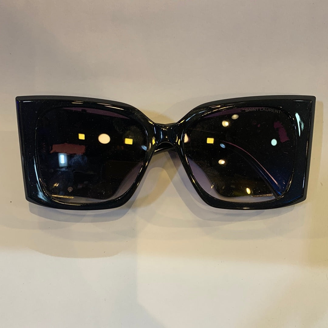 Lsy black frame purple shade sunglass SL119 68 17-140