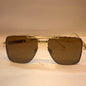 YAM Gold Frame Brown Shade Unisex Sunglass Z 80 52 16 142