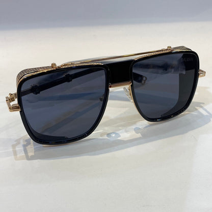LAB Gold Frame Blue Shade Unisex Branded BPS-104C59 Black