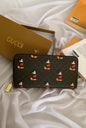 Cug Brown Colour Mickey Mouse Print Hand Ladies Clutch 2483