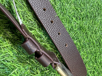 Brown HB Grain Genuine Leather Belt