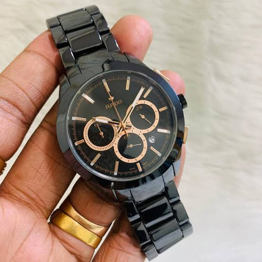 DAR RAD Black Chain Black Copper Dial Men Watch 988297