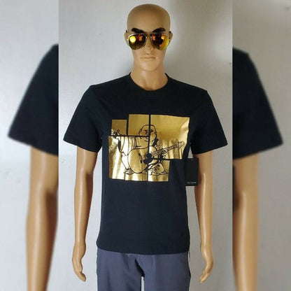 TRUE RELIGION BUDDHA FOIL PANE SS TEE MEN'S SHORT SLEEVE CREW NECK 110390