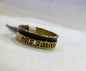 Gold Black Color Stainless Steel Circle Plain Premium Quality Men’s Ring 50252