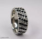 Sliver Diamond Studded Premium Quality Men’s Ring 50231