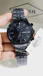 Sof Black Chain Black Dial chronograph Men Watch