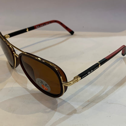 YAR RB Brown Frame Brown Shade Unisex Aviator Sunglass RB4202 58 16-138