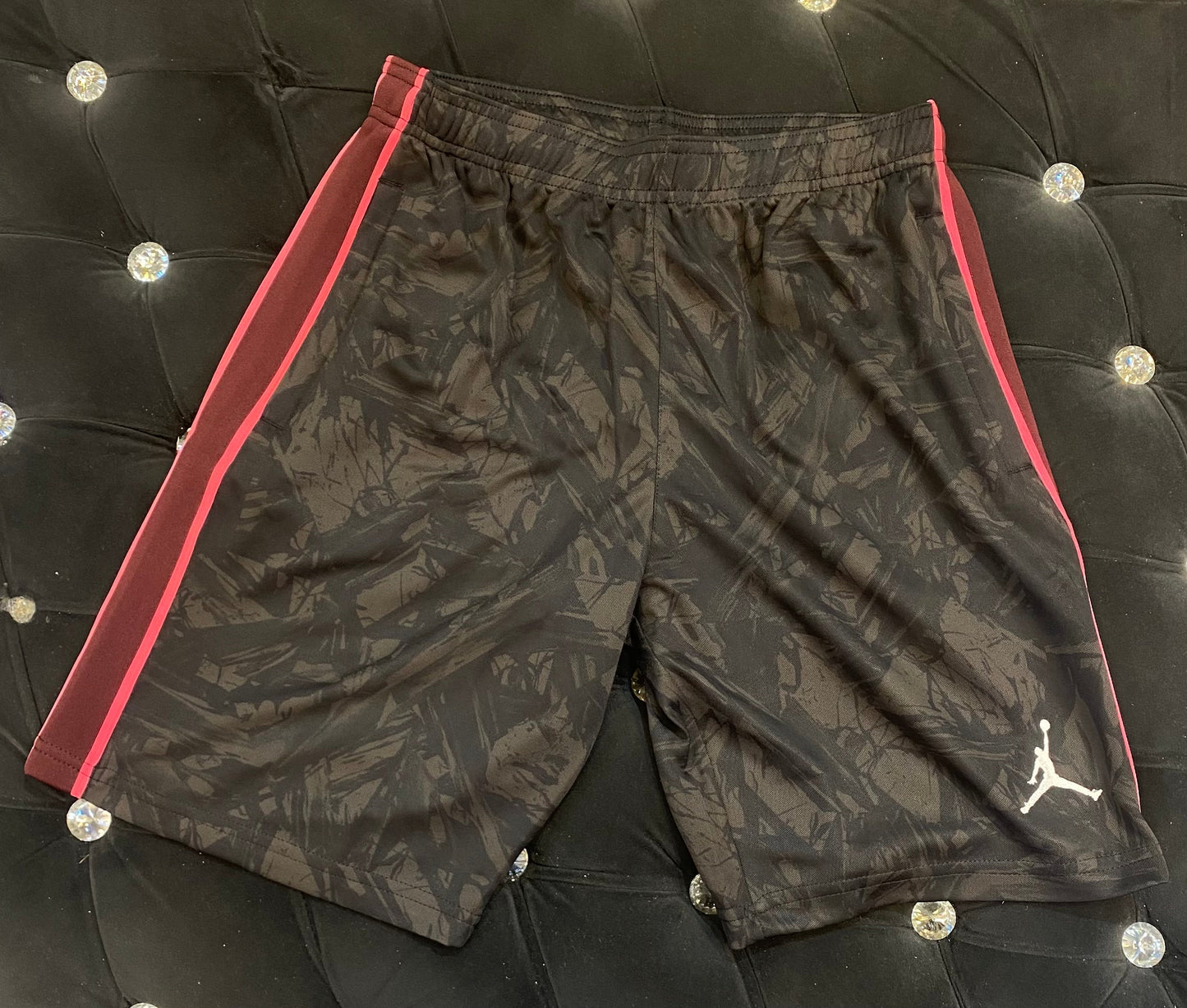 JOR Black Brown Colour With Jor Print Dri Fit Shorts 821339