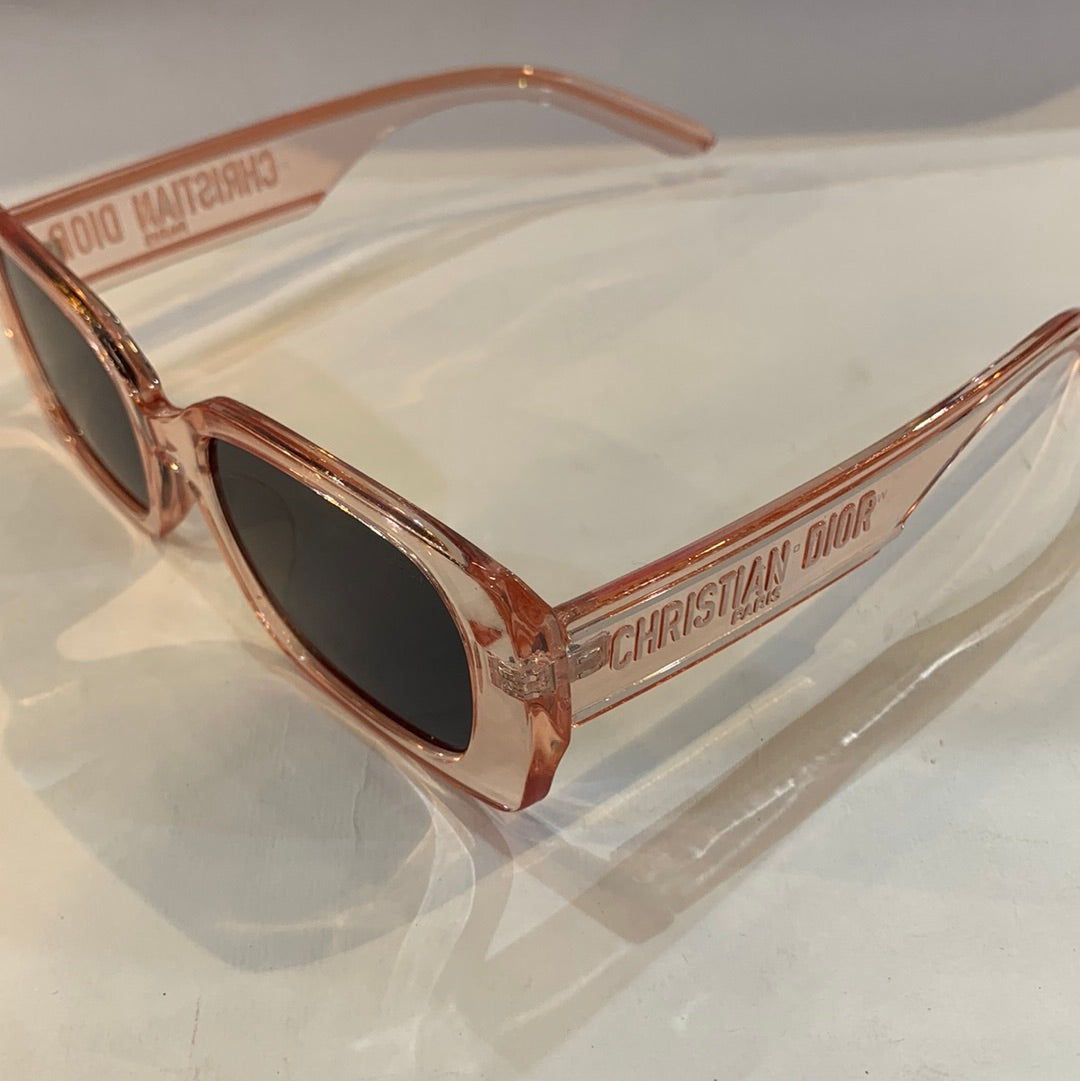 OID Pink Transperent Frame Black Shade Sunglass S2U 53 18-145