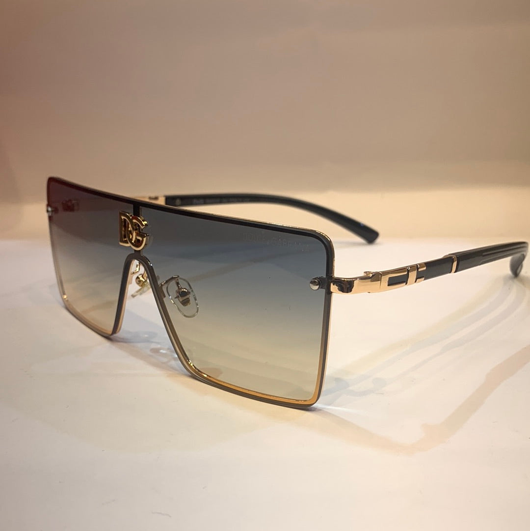 LOD Copper Frame Blue Gold Shade Unisex Sunglass 22006 59 15 142