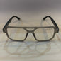 RAM Matte Grey Frame Black stick Transperent Shade Unisex Sunglasses 66802 52 16-145