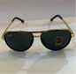 YAR RB Golden Black Frame Black Shade Unisex Aviator Sunglass RB4414 58 14-135