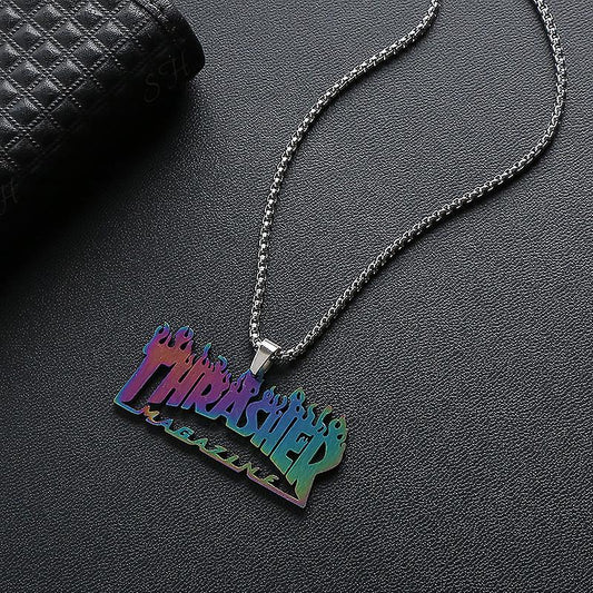 Sliver Thrasher Pendant Necklace Chain 50308