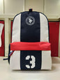 LOP POL Navy Blue White Colour Red Line Imported Backpack Bag