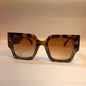 AHC Leopard Print Frame Brown Shade Unisex Sunglass 9099 52 24-145 C5