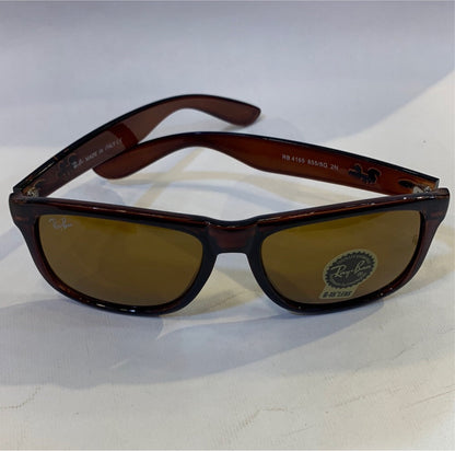 YAR RB Glossy Brown Frame Brown Shade Sunglasses RB4165 855/8G 2N