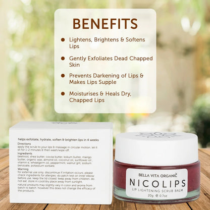 Bella Vita Nicolips Lightening Scrub Balm