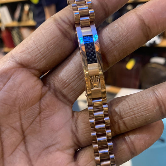 LOR CopperColor Premium Luxurious Men's Bracelet Bracelet With Fine Finishing For Unisex 502344