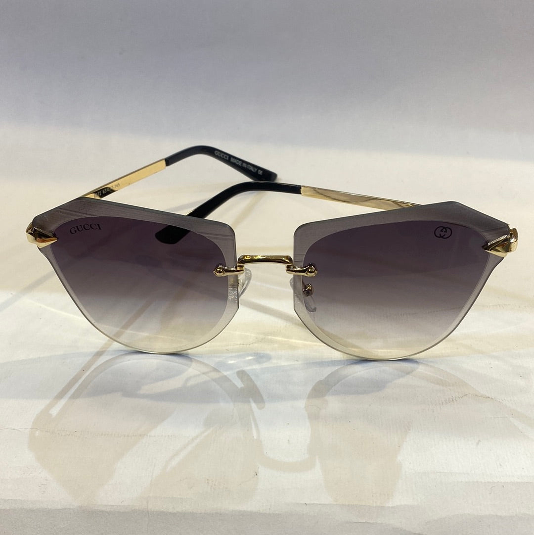 CUG Frameless Golden Stick Black Shade Sunglass 6872 63 17-145