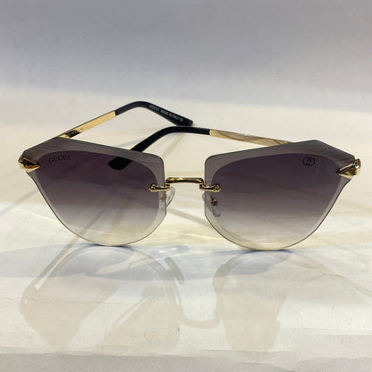 CUG Frameless Golden Stick Black Shade Sunglass 6872 63 17-145