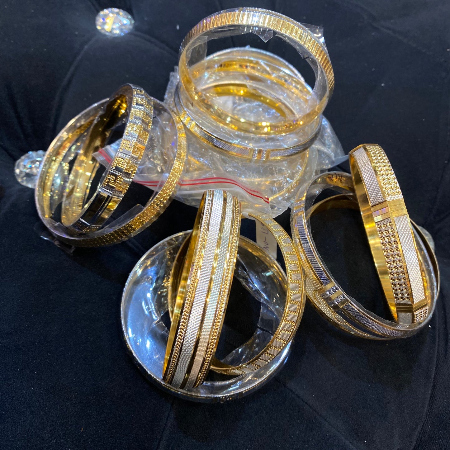 Gold Silver Chrome Kada Bracelet Bangels Party Wear 130005