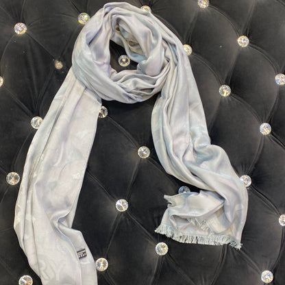 RUB BUR Sky Blue Colour RUB Print Heavy Quality Muffler  9361