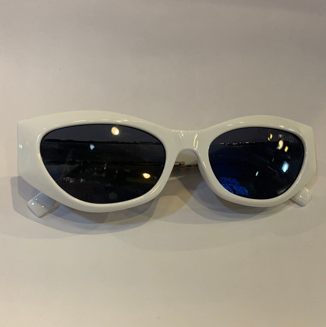 NEF White Frame Black Shade Sunglass LH046 50 20-142