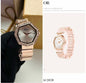 Oid Copper Chain Diamond White Dial ladies Watch