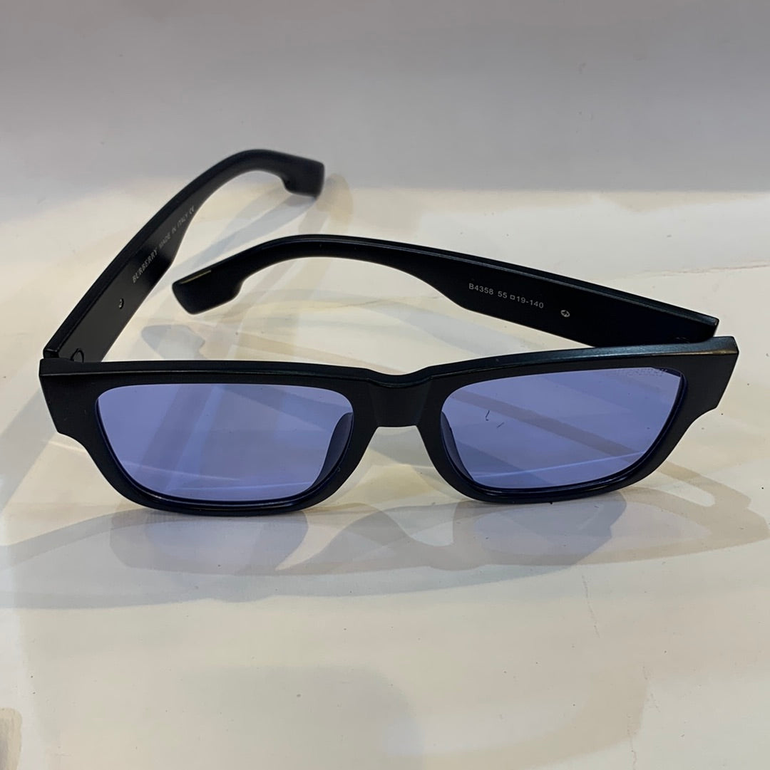 RUB Black Frame Blue Shade Unisex Sunglasses B4358 55 19-140