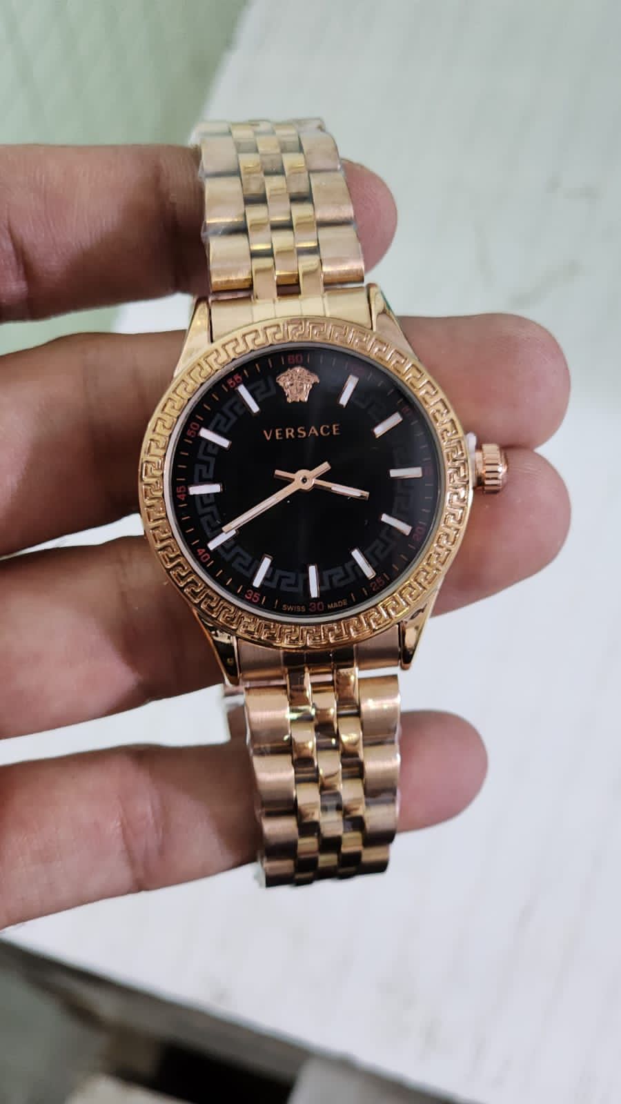 Rev Copper Chain Black Dial Ladies Watch 901312