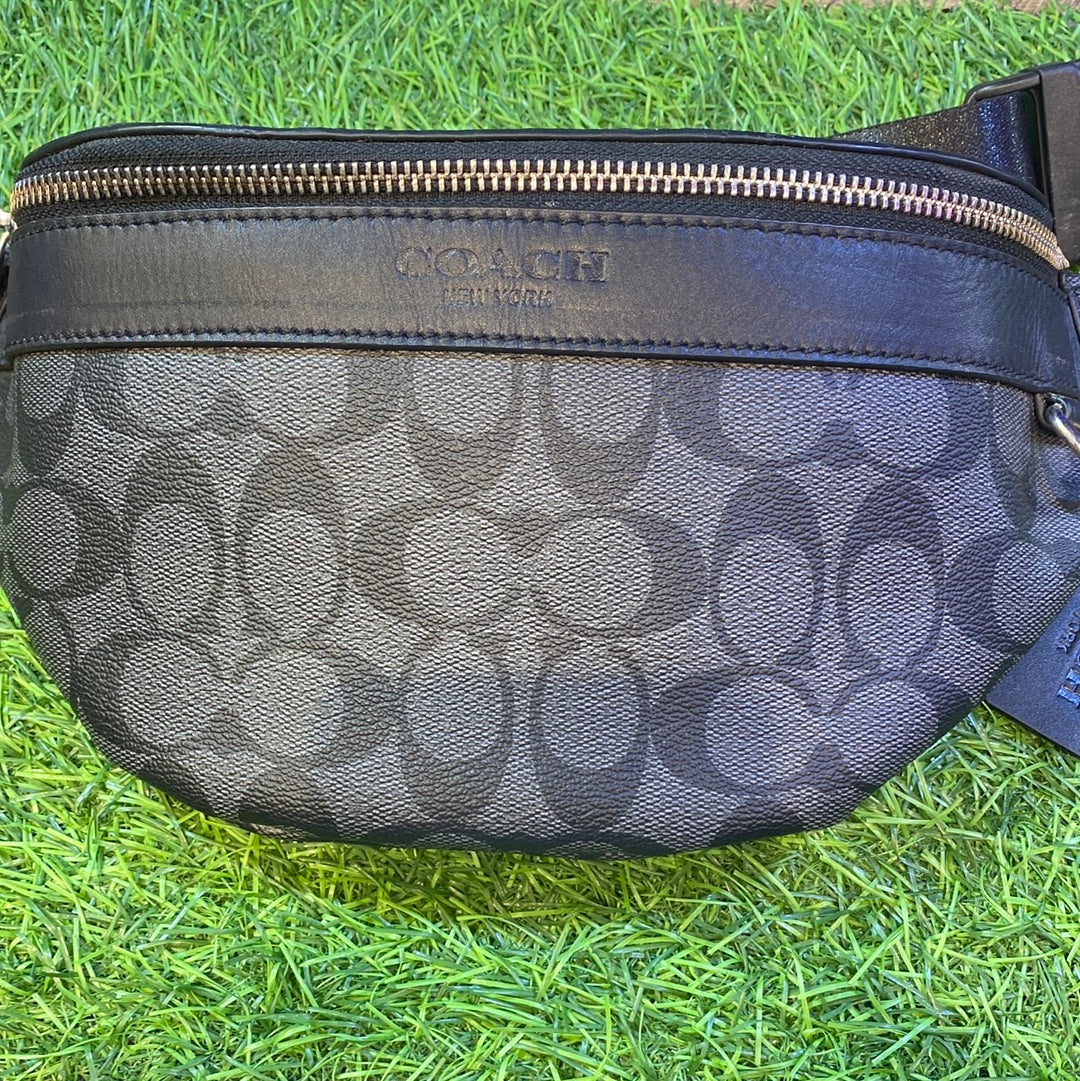 AOC Black Grey Waist Fanny Side  Chest Unisex Bag