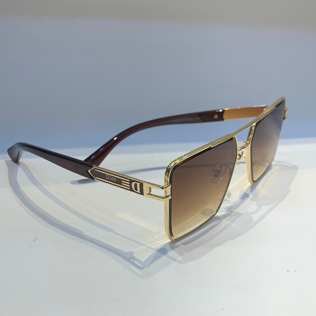 Oid Dio Golden Frame Yellow Shade Unisex Sunglass 22218 57 13 140