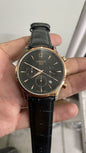 Black Strap Black Dial Man Watch
