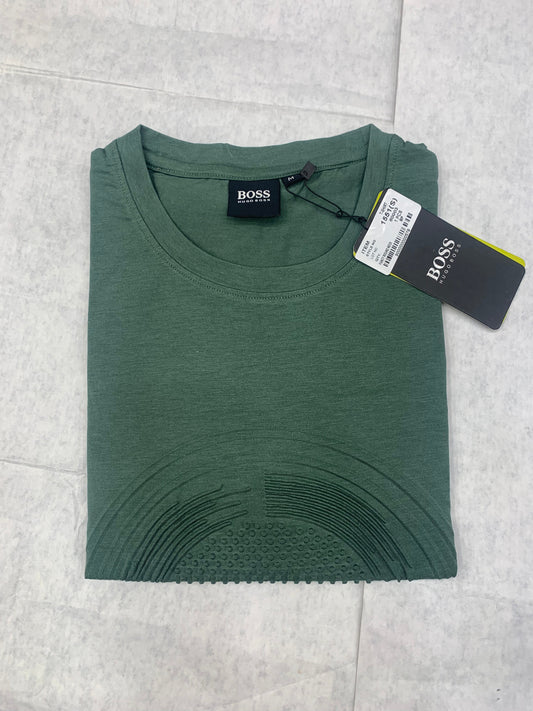 GUH SOB Green Colour With Front Sob Print Lycra Fabric Tshirt 50160