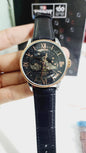 Sit Black Strap Black Copper Dial Automatic Men Watch  401235