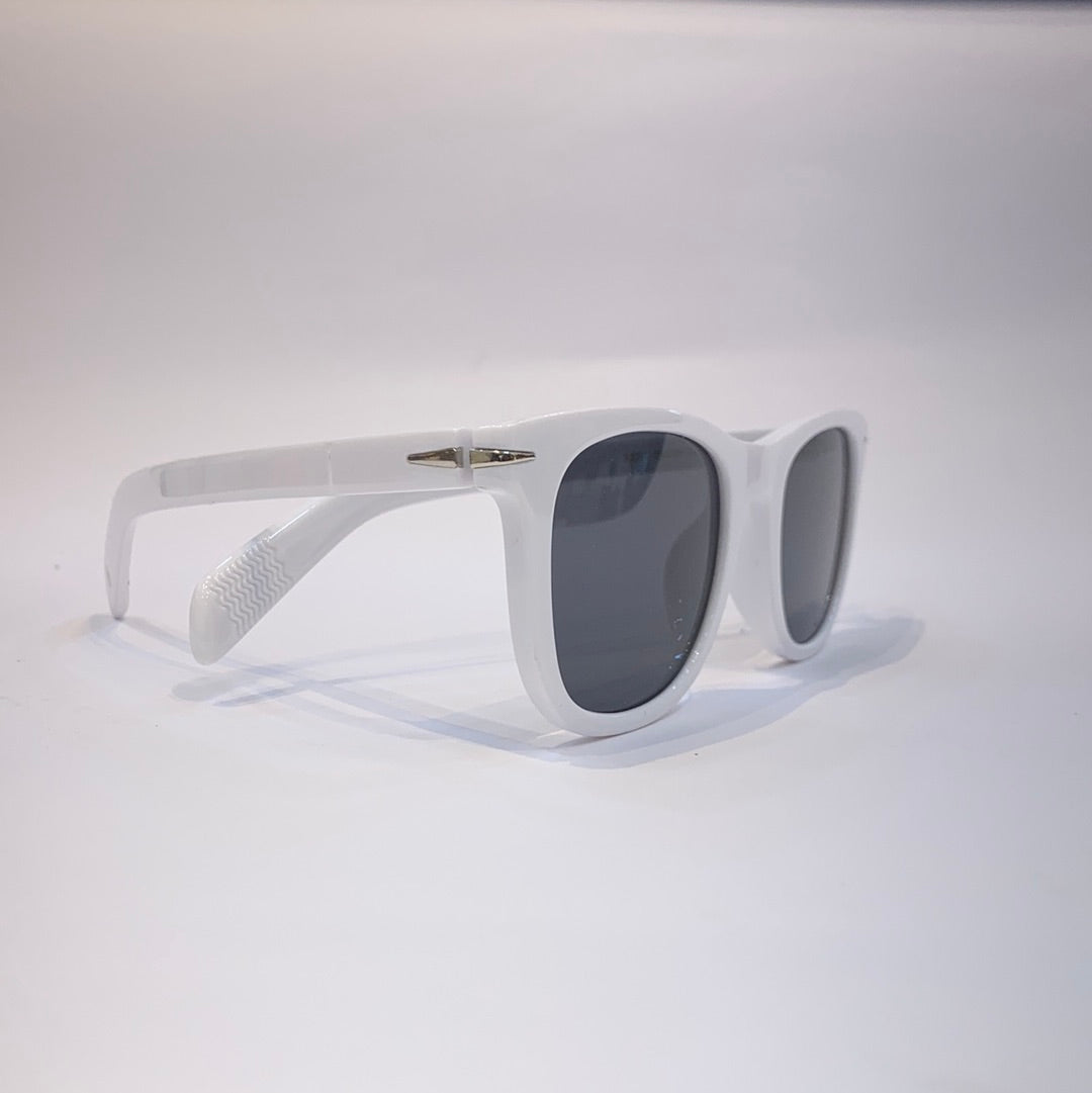 BD White Frame Black Shade Sunglass B220260 25-143