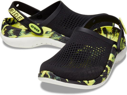 RIDE Black Neon Black Faded Clogs 2301056