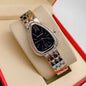 LVB Sliver Cooper Chain Black Dial With Diamond Stud Ladies Watch 402008