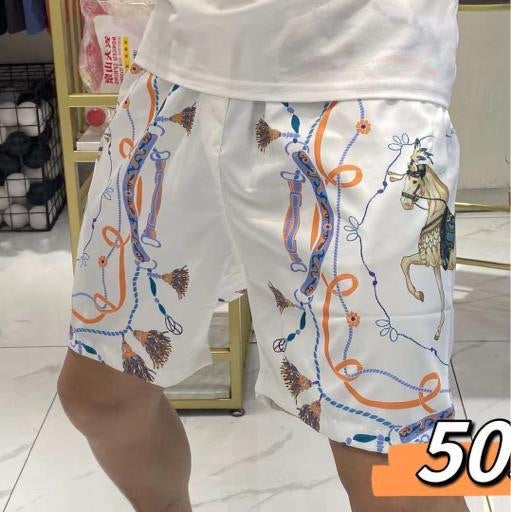Fashion Glassic White Colour with Funky Print with Premium stuff Shorts 5031