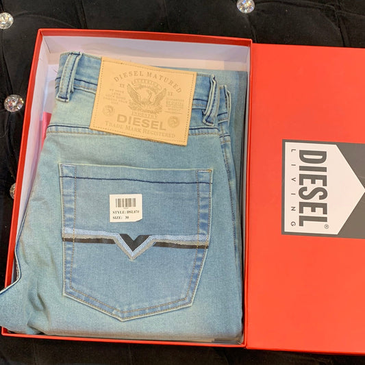 Eid Die is Plane Light Blue Mens Hight Quality Men’s Straight Fit Jeans 32056