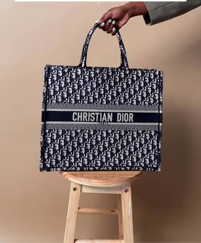 OID Black White Colour Embroider Big Size Ladies Hand Bag Tote Bag 359725