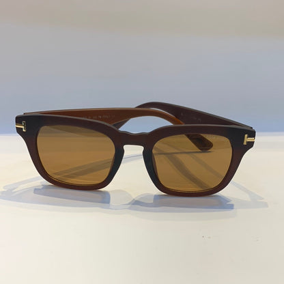 Mot Brown Frame Brown Shade Unisex Sunglass 145