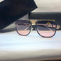 YAM Gold Frame White Peach Shade Unisex Branded Sunglasses CF58193
